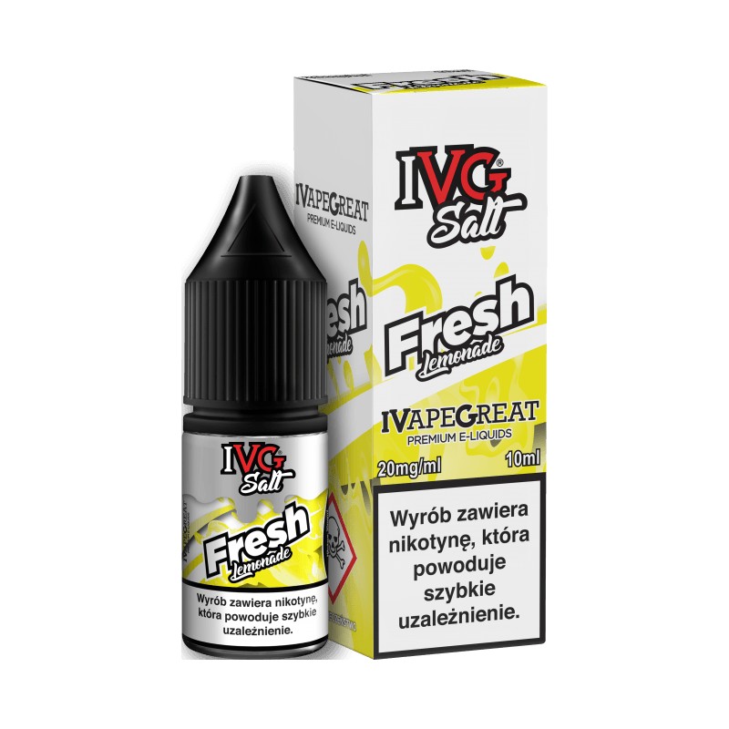 Liquid IVG Salt - Fresh Lemonade 20mg 10ml Liquid IVG Salt - Fresh Lemonade 20mg 10ml
